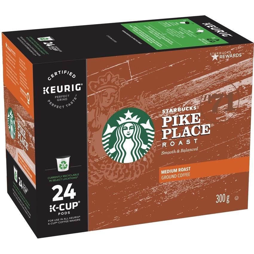 STARBUCKS K CUP (REC) PIKE PLACE 24 CT