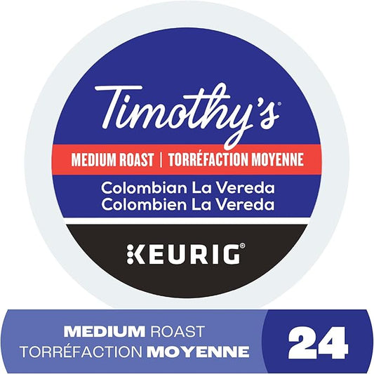 TIMOTHY'S K CUP MED RST COL LA VEREDA 24 CT