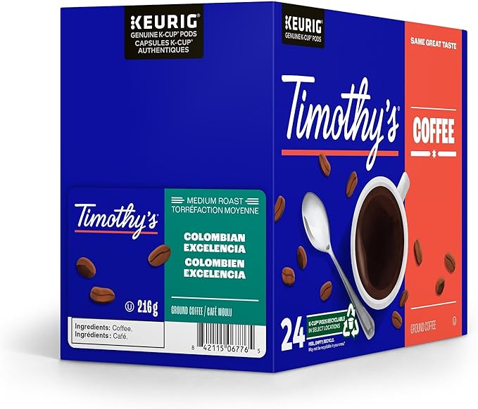 TIMOTHY'S K CUP MED RST COL EXCELENCIA 24 CT
