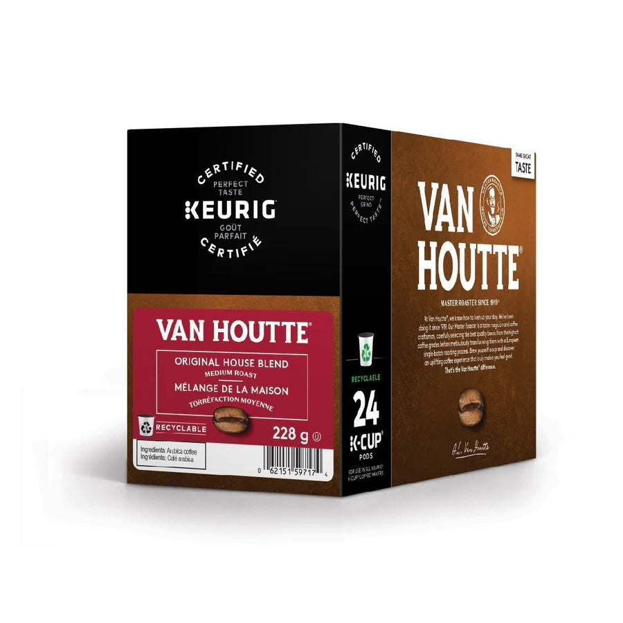 VAN HOUTTE K CUP HOUSE BLEND MEDIUM 24 CT